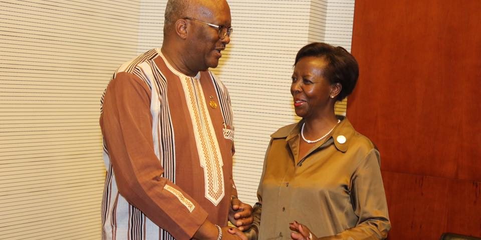 UA/audiences. La secrétaire générale l&#39;OIF échange avec le président Roch  Marc Christian Kaboré. – Présidence du Faso
